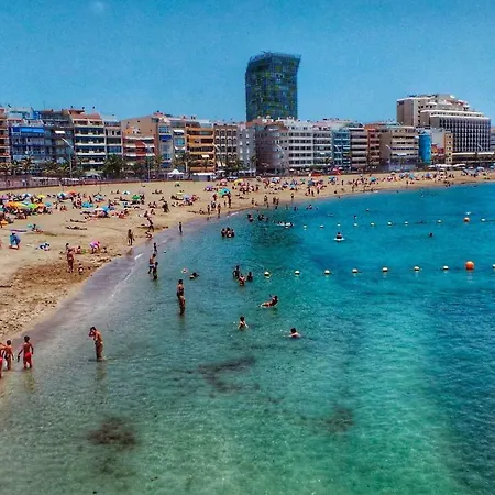 Estudio Playa Canteras 2-4p Wifi 500mb Lägenhet *